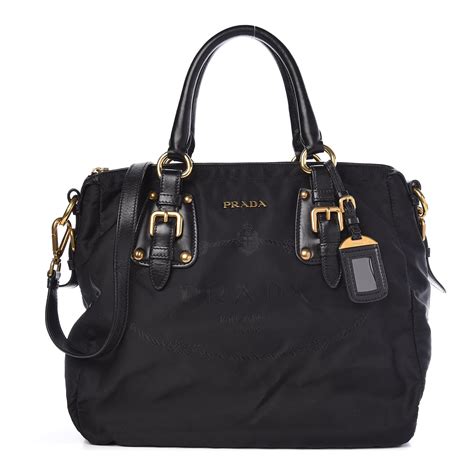 porta pc prada in tessuto logo jacquard|PRADA Tessuto Nylon Jacquard Logo Tote Black .